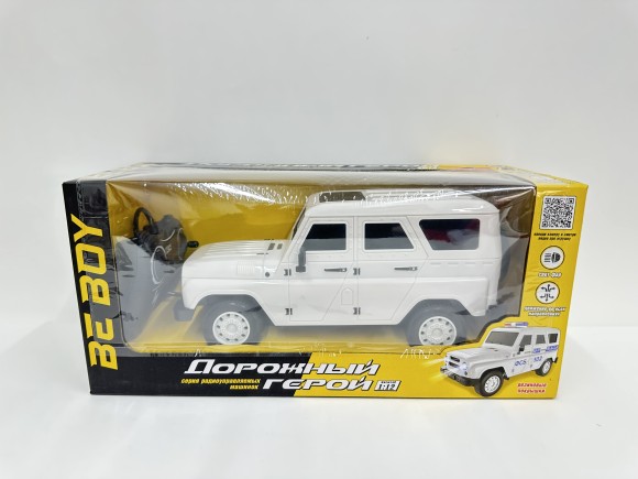 Машинка на радиоуправлении  "BEBOY", резиновые покрышки, световые эффекты, USB зарядное устройство, 