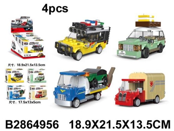 конструктор машинки (4 шт.блок) (36)