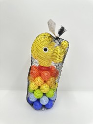 Пирамида-мини "Волчонок" с шариками, 21см (в сетке, 9 дет.) 21*10*21 см
